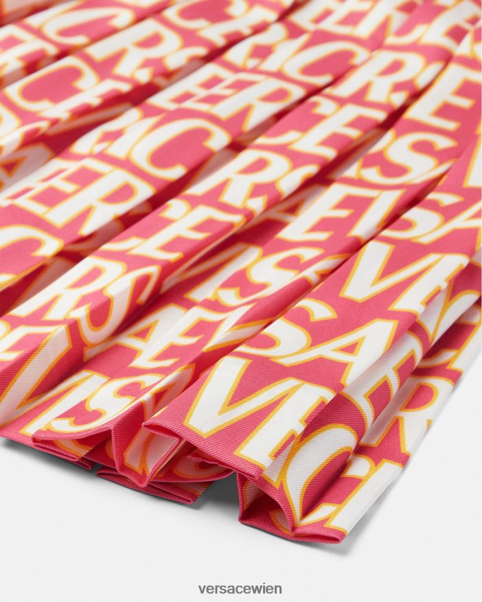 drucken Allover-Faltenrock Versace Kinder Kleidung 8N4XJD1949
