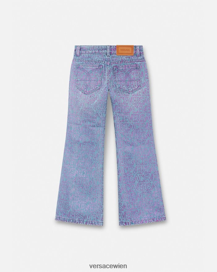 drucken Allover-Jeans Versace Kinder Kleidung 8N4XJD1979