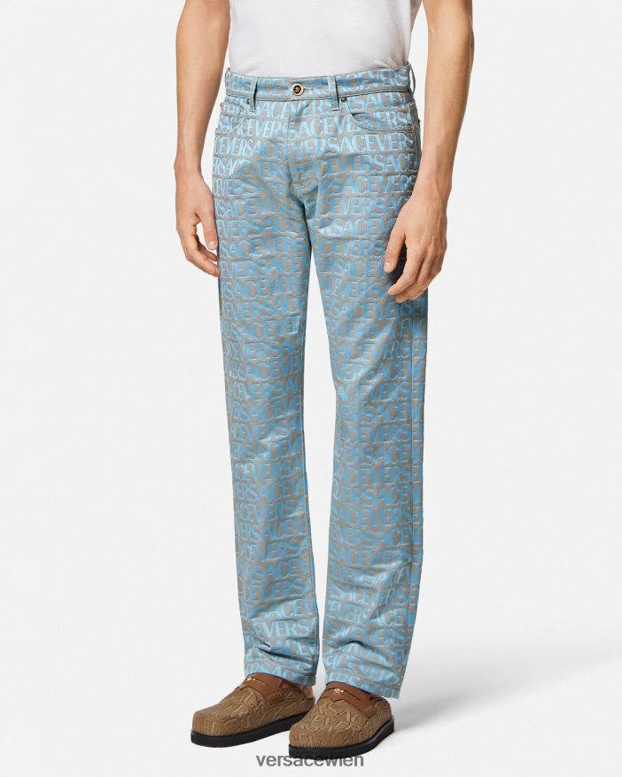 drucken Allover-Jeans Versace Männer Kleidung 8N4XJD1436