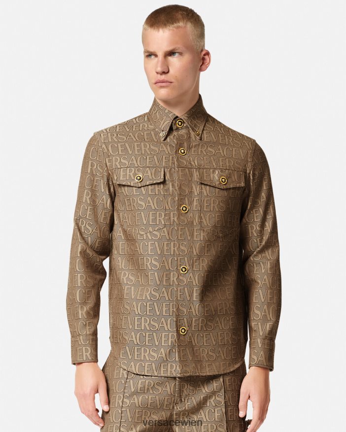 drucken Allover-Overshirt Versace Männer Kleidung 8N4XJD1217