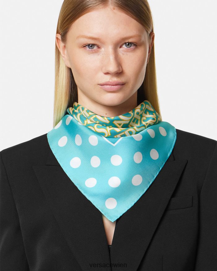 drucken Allover-Seidenfoulard Versace Frauen Zubehör 8N4XJD884
