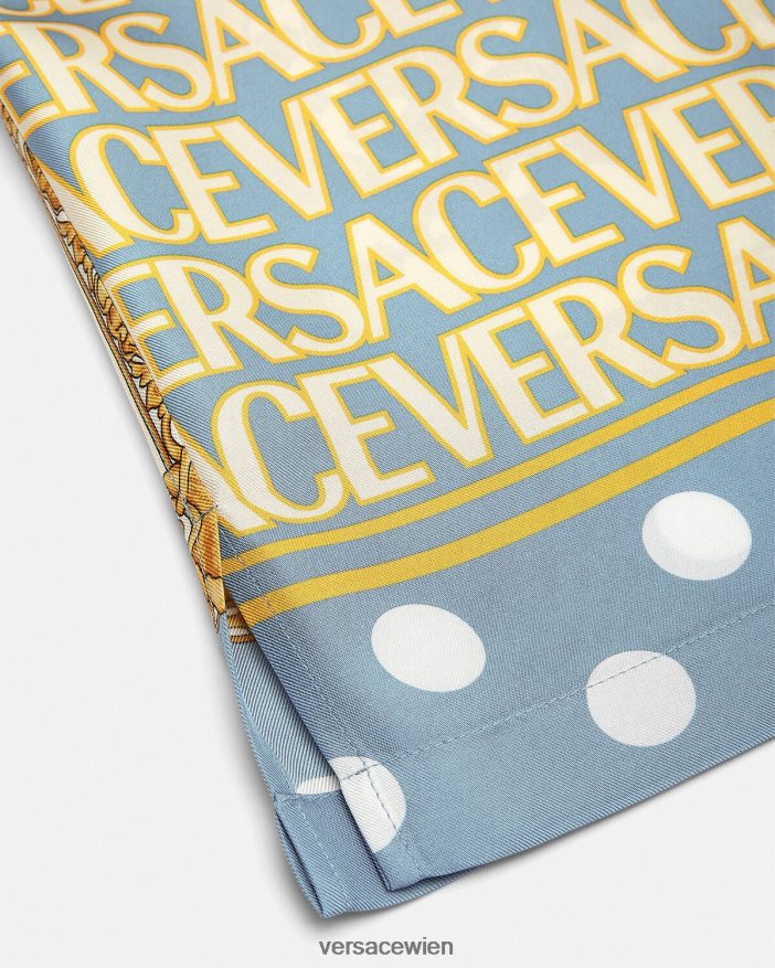 drucken Allover-Seidenhemd Versace Männer Kleidung 8N4XJD1285