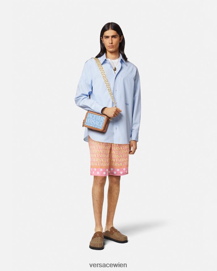 drucken Allover-Shorts aus Baumwollmischung Versace Männer Kleidung 8N4XJD1440