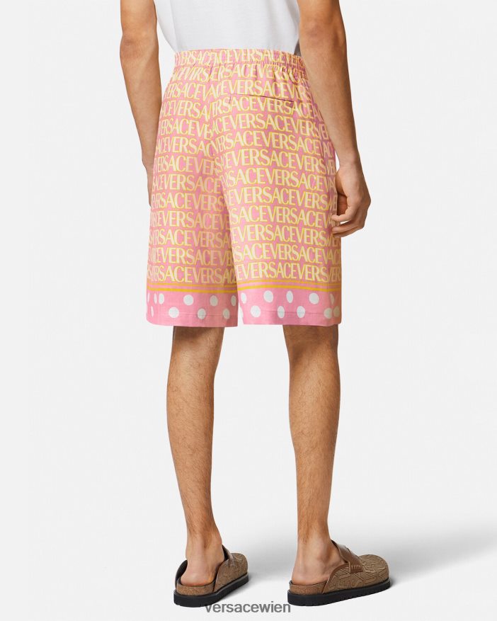 drucken Allover-Shorts aus Baumwollmischung Versace Männer Kleidung 8N4XJD1440