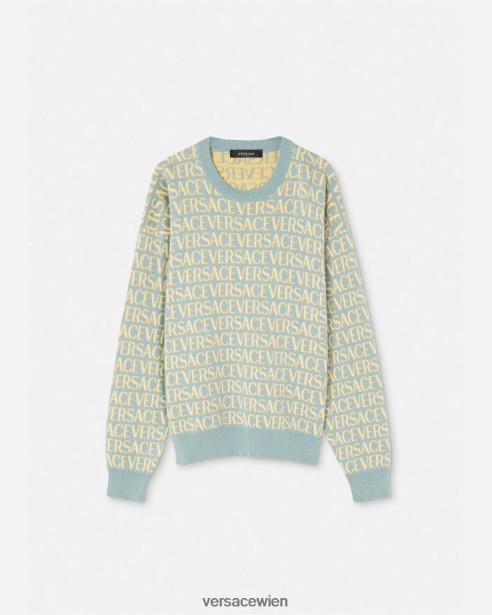 drucken Allover-Strickpullover Versace Männer Kleidung 8N4XJD1325