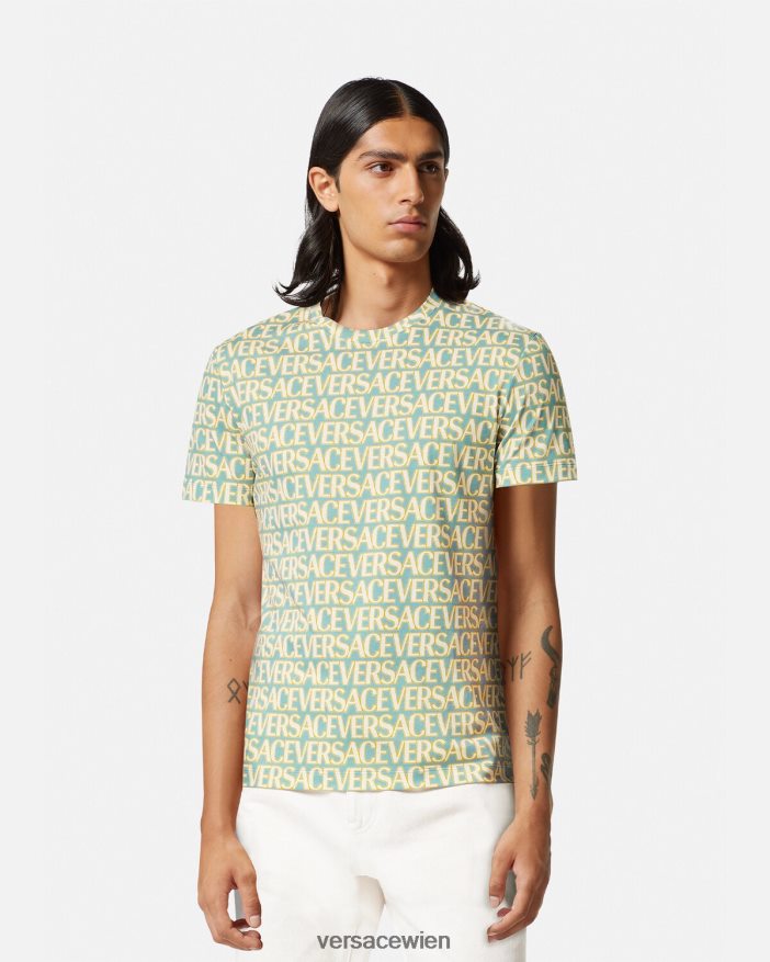drucken Allover-T-Shirt Versace Männer Kleidung 8N4XJD1354
