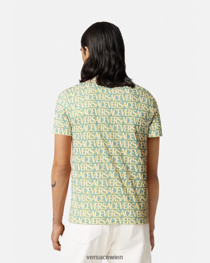 drucken Allover-T-Shirt Versace Männer Kleidung 8N4XJD1354