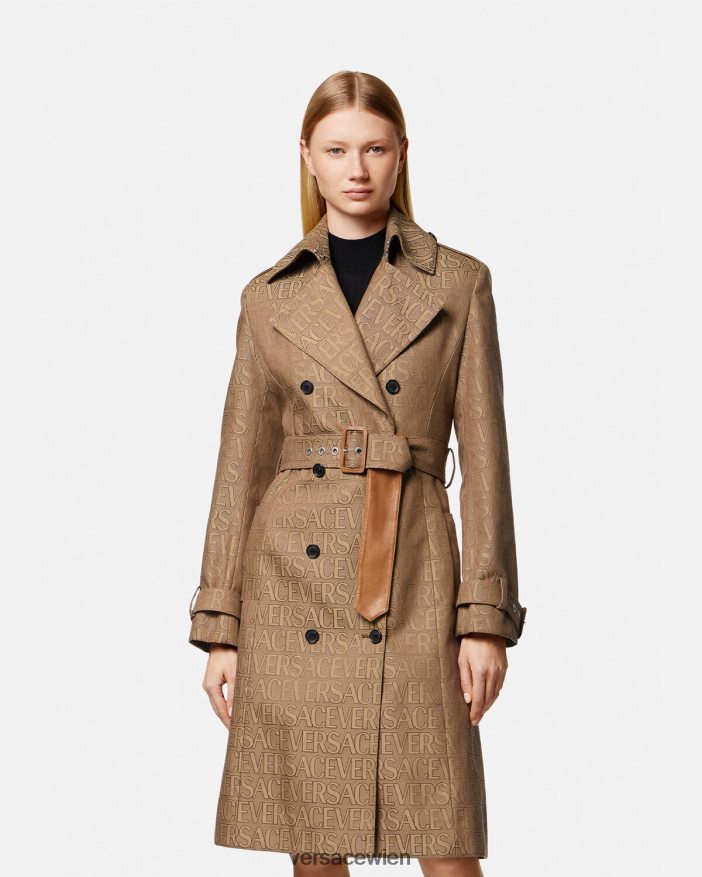 drucken Allover-Trenchcoat Versace Frauen Kleidung 8N4XJD82