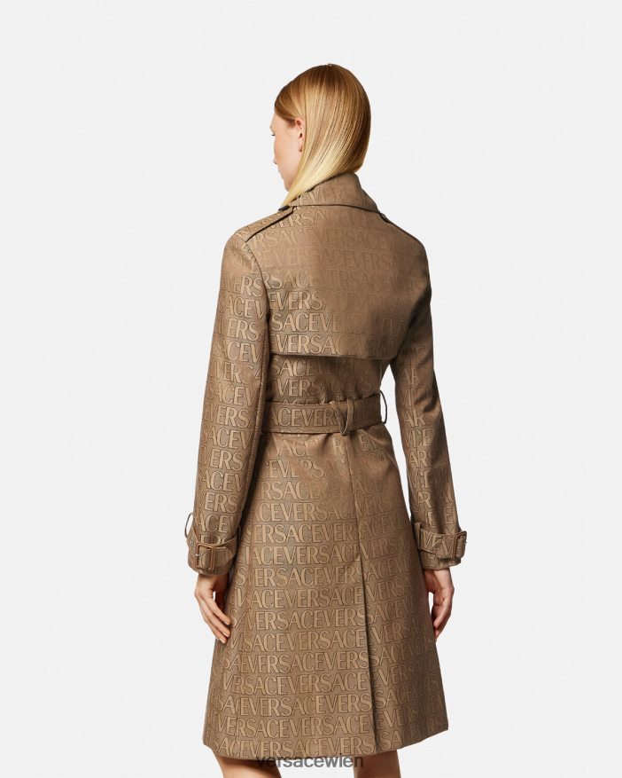 drucken Allover-Trenchcoat Versace Frauen Kleidung 8N4XJD82