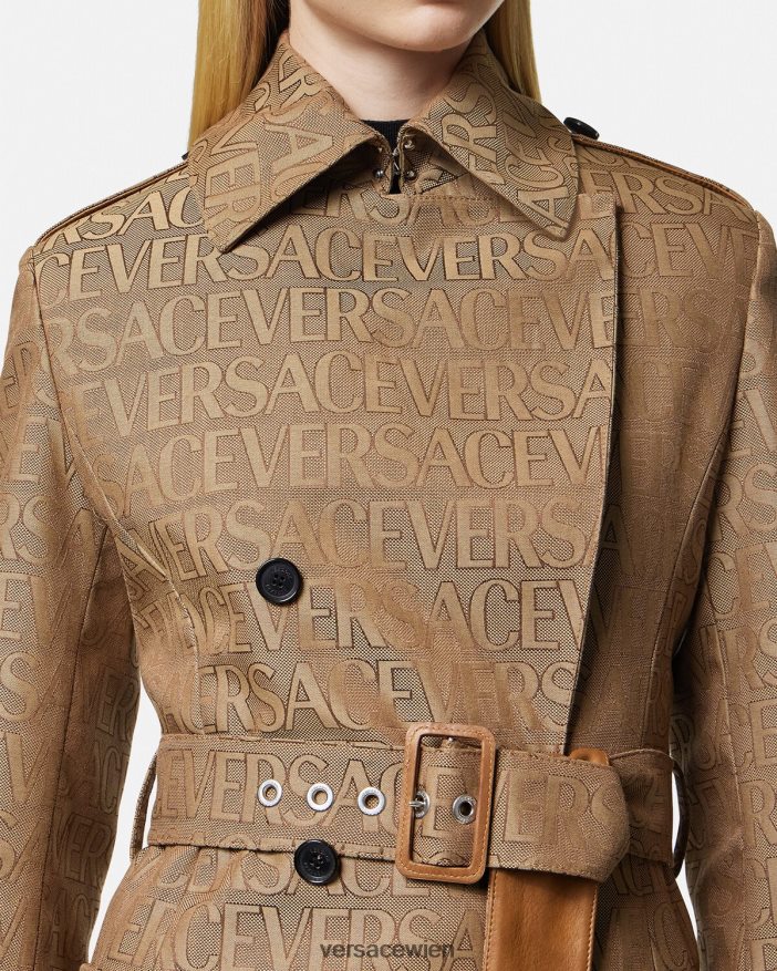 drucken Allover-Trenchcoat Versace Frauen Kleidung 8N4XJD82