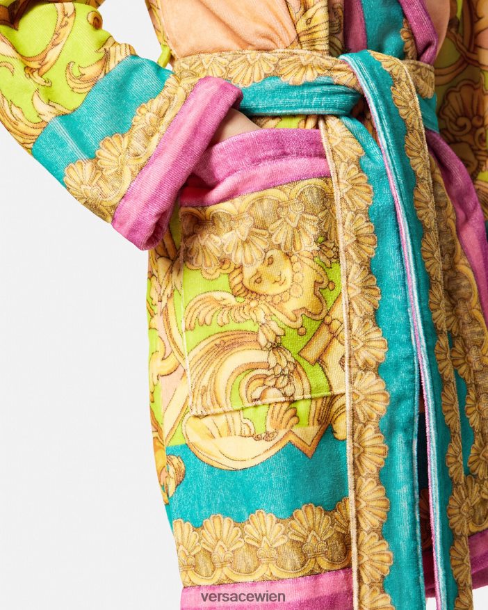drucken Bademantel „Barocco Goddess“ Versace Frauen Unterwäsche und Strandbekleidung 8N4XJD1097
