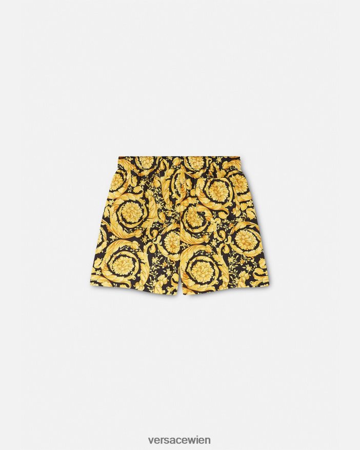 drucken Badeshorts mit Barocco-Print Versace Kinder Kleidung 8N4XJD2097