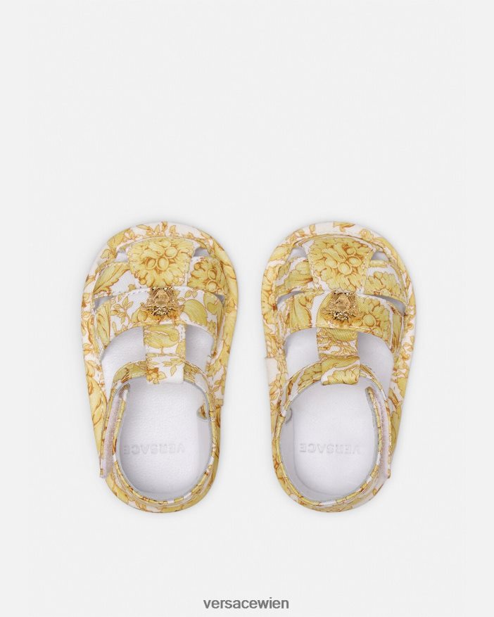 drucken Barocco-Baby-Sandalen Versace Kinder Schuh 8N4XJD1841