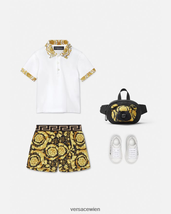 drucken Barocco-Babyshorts Versace Kinder Kleidung 8N4XJD1887