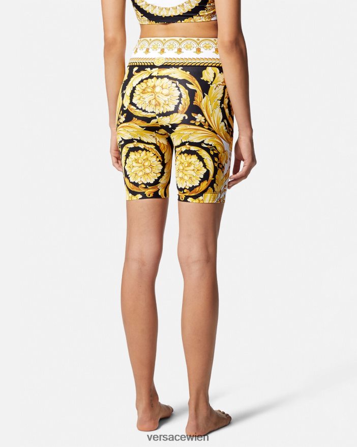 drucken Barocco Gym Fahrradshorts Versace Frauen Kleidung 8N4XJD230