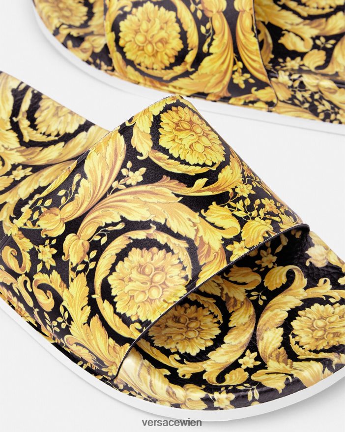 drucken Barocco-Slides Versace Kinder Schuh 8N4XJD2035