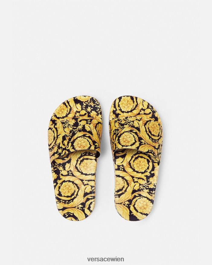drucken Barocco-Slides Versace Kinder Schuh 8N4XJD2035
