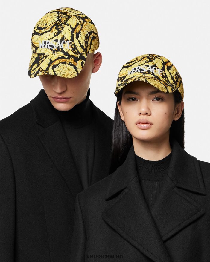 drucken Baseballkappe mit Barocco-Logo Versace Frauen Unterwäsche und Strandbekleidung 8N4XJD1209