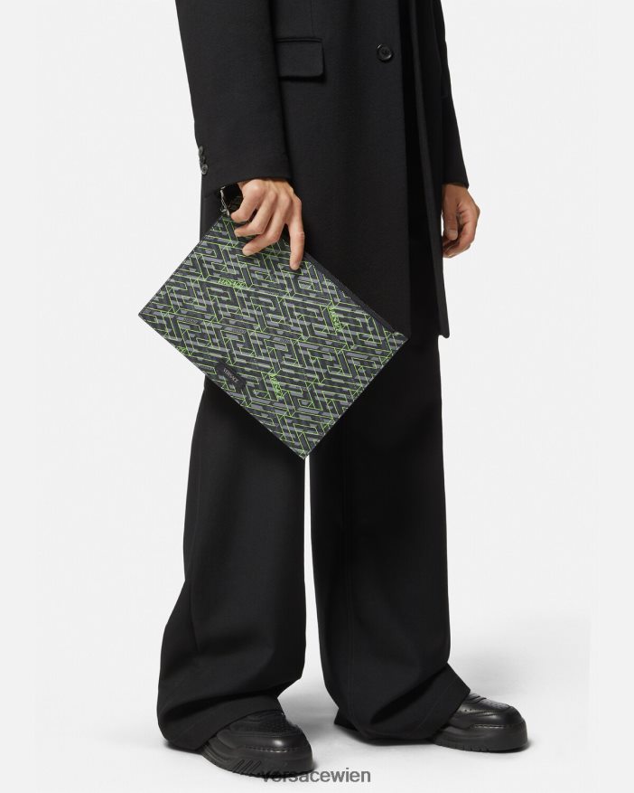 drucken Beutel mit La-Greca-Signatur Versace Männer Taschen 8N4XJD1480