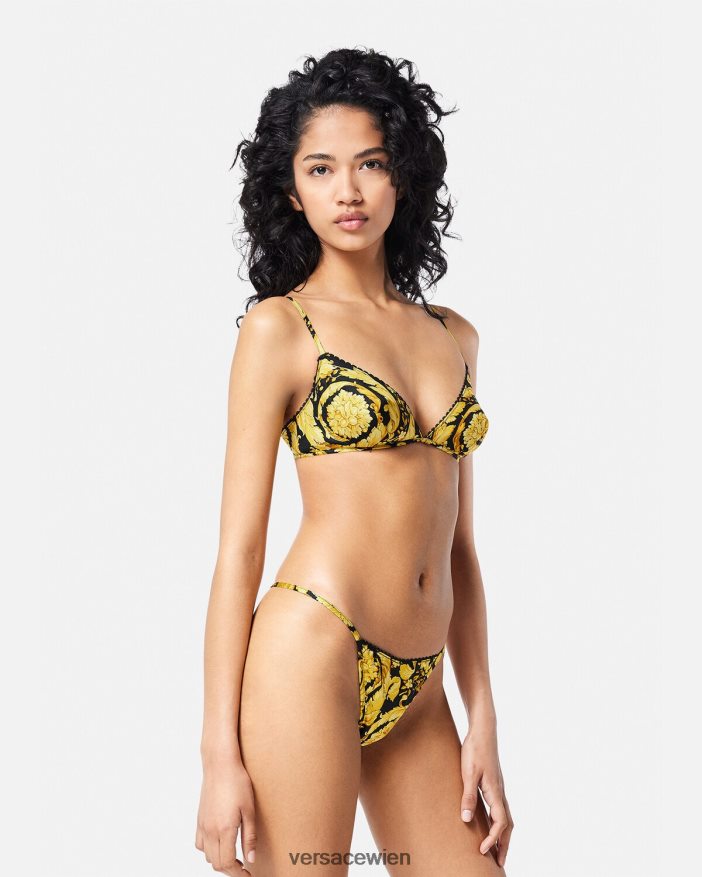 drucken Bralette aus Seide mit Barocco-Print Versace Frauen Unterwäsche und Strandbekleidung 8N4XJD1070