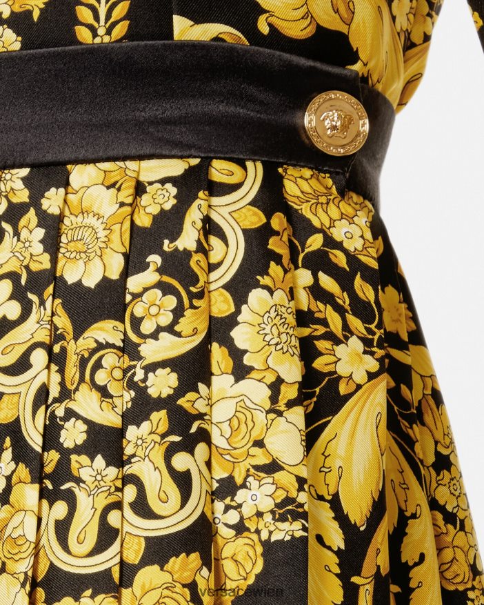 drucken Faltenrock im Barockstil Versace Frauen Kleidung 8N4XJD169