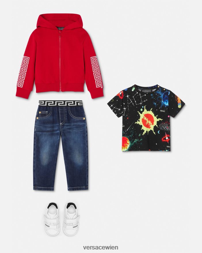 drucken Galaxie-Baby-T-Shirt Versace Kinder Kleidung 8N4XJD1882