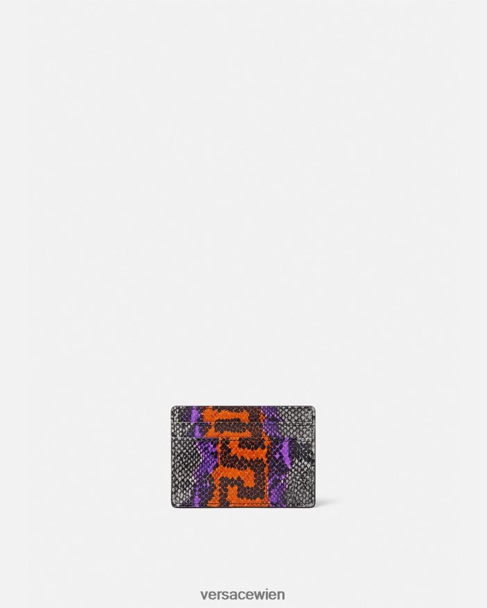 drucken Kartenetui mit Python-Greca-Print Versace Männer Zubehör 8N4XJD1651