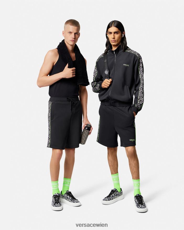 drucken La Greca-Nylon-Turnshorts Versace Männer Kleidung 8N4XJD1459
