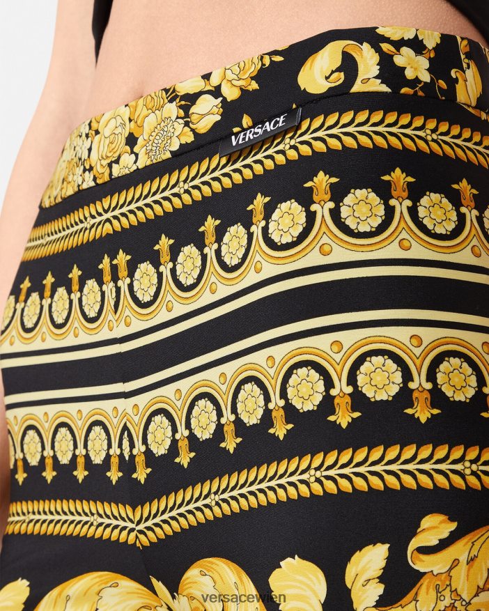 drucken Leggings im Barocco-Stil Versace Frauen Kleidung 8N4XJD199