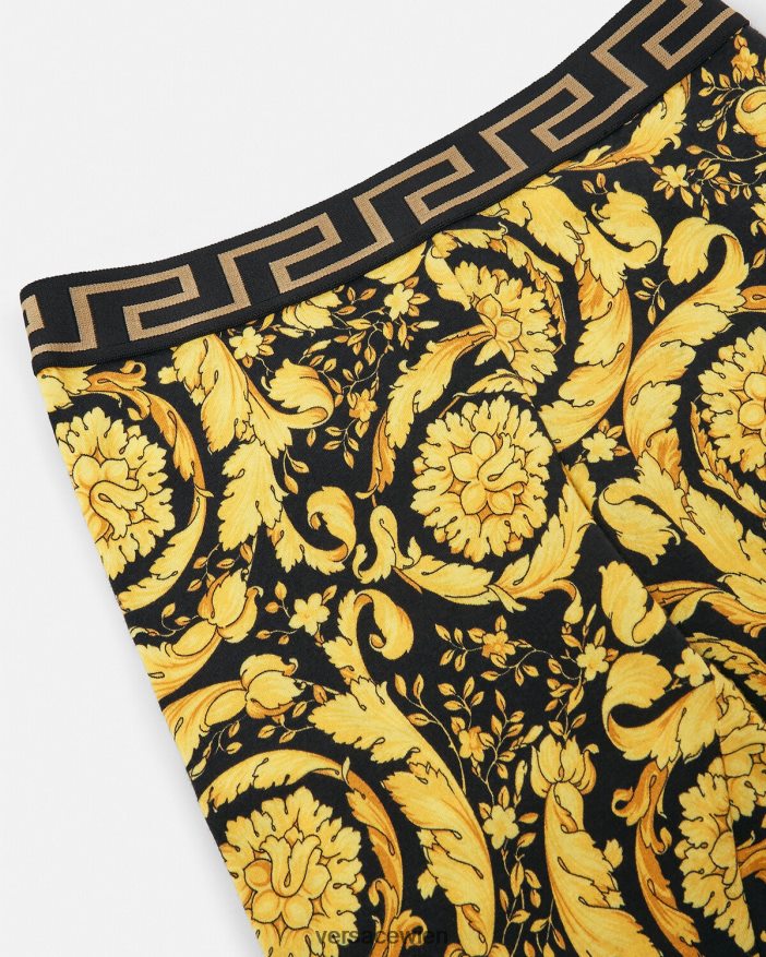 drucken Leggings im Barocco-Stil Versace Kinder Kleidung 8N4XJD1960