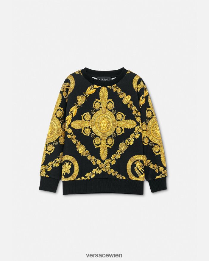 drucken Maschera Barock-Sweatshirt Versace Kinder Kleidung 8N4XJD2125