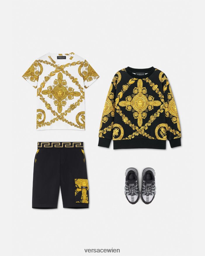 drucken Maschera Barock-Sweatshirt Versace Kinder Kleidung 8N4XJD2125