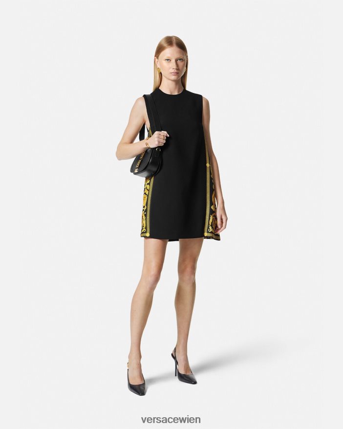 drucken Minikleid im Barocco-Stil Versace Frauen Kleidung 8N4XJD28