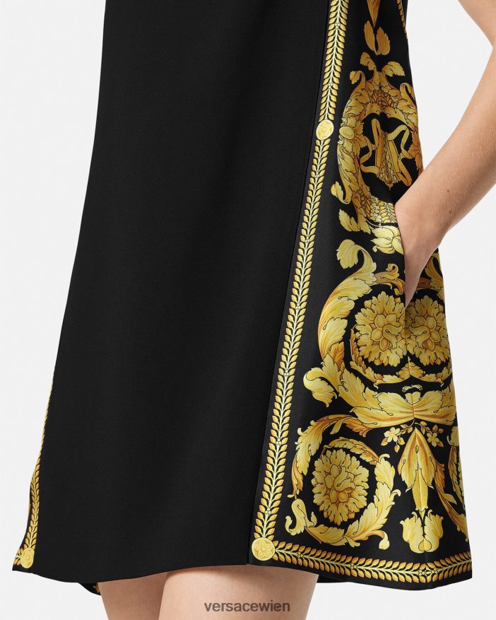 drucken Minikleid im Barocco-Stil Versace Frauen Kleidung 8N4XJD28