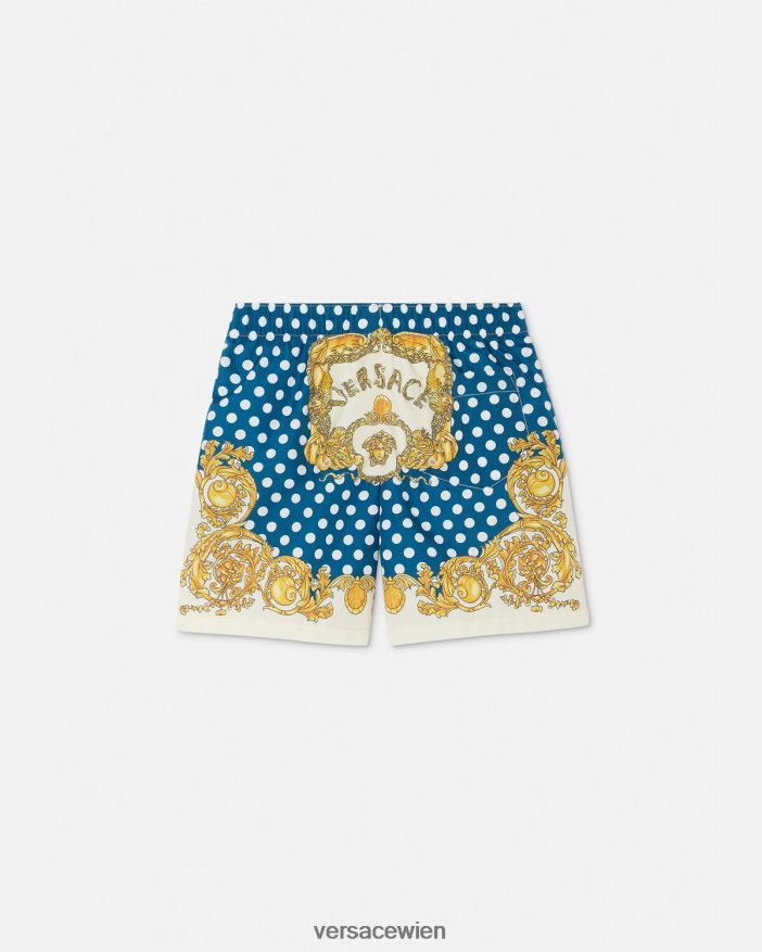 drucken Muschel-Barock-Badeshorts Versace Kinder Kleidung 8N4XJD2085