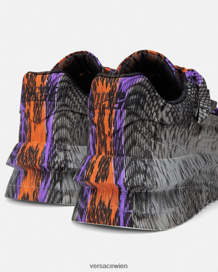 drucken Odissea-Sneaker mit Python-Greca-Print Versace Männer Schuh 8N4XJD1539