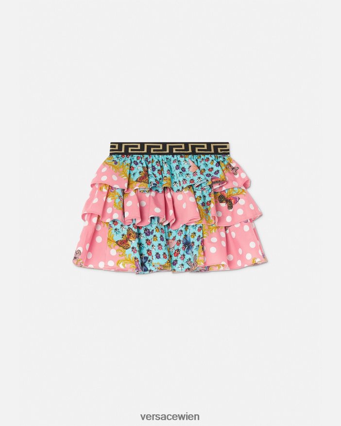 drucken Rock mit Schmetterlingen Versace Kinder Kleidung 8N4XJD1939