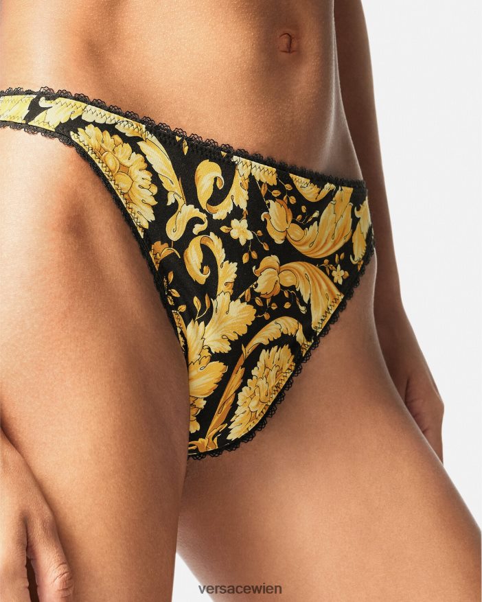drucken Tanga im Barocco-Stil Versace Frauen Unterwäsche und Strandbekleidung 8N4XJD1035