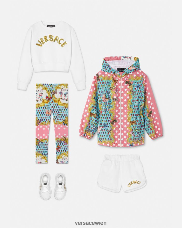 drucken Windjacke mit Schmetterlingen Versace Kinder Kleidung 8N4XJD1937