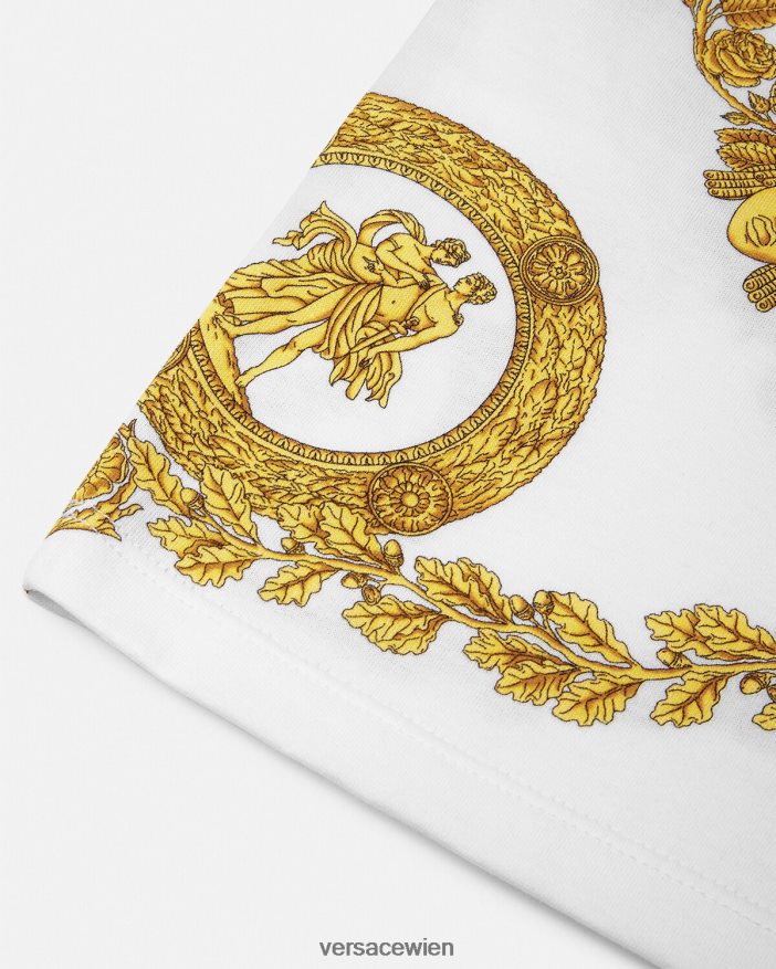 drucken maschera barockes T-Shirt Versace Kinder Kleidung 8N4XJD2124