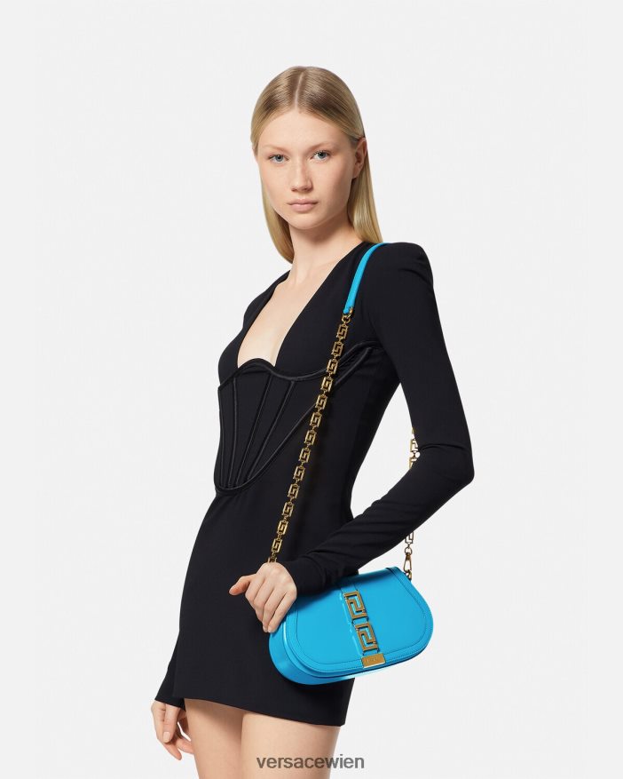 dv blau Greca-Göttin-Umhängetasche Versace Frauen Taschen 8N4XJD266