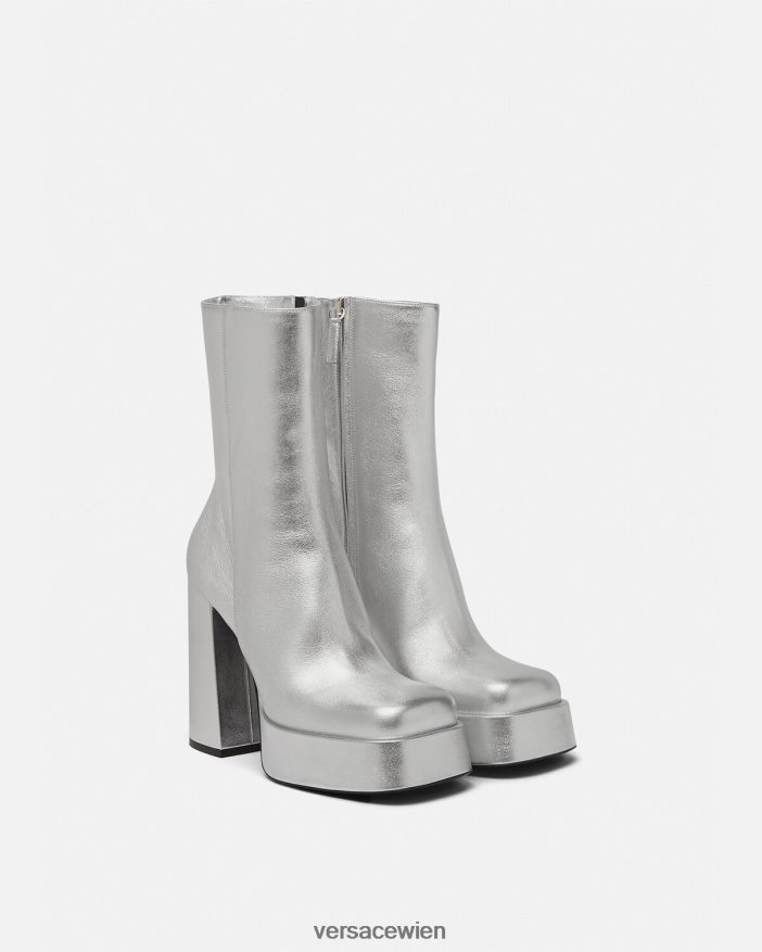 eine Farbe Aevitas Metallic-Plateaustiefel Versace Frauen Schuh 8N4XJD406