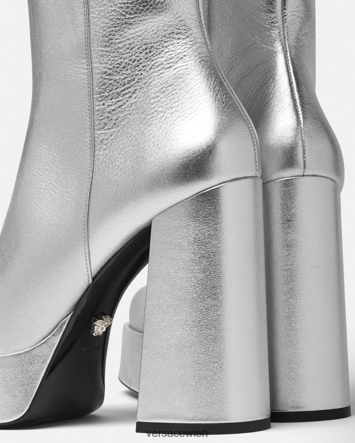 eine Farbe Aevitas Metallic-Plateaustiefel Versace Frauen Schuh 8N4XJD406