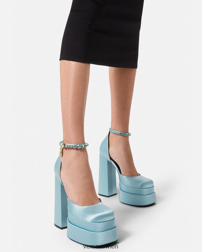eine Farbe Medusa Aevitas Plateaupumps Versace Frauen Schuh 8N4XJD413