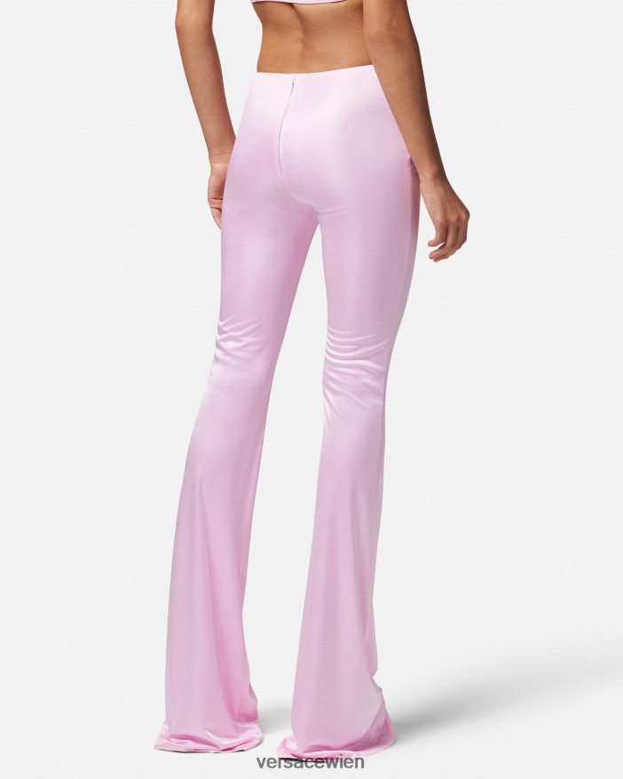 eine Farbe geknotete Schlaghose Versace Frauen Kleidung 8N4XJD122