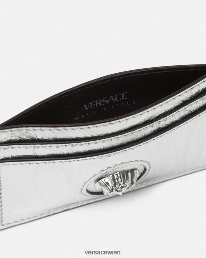 grau Kartenetui „La Medusa“ aus Metall Versace Frauen Zubehör 8N4XJD570