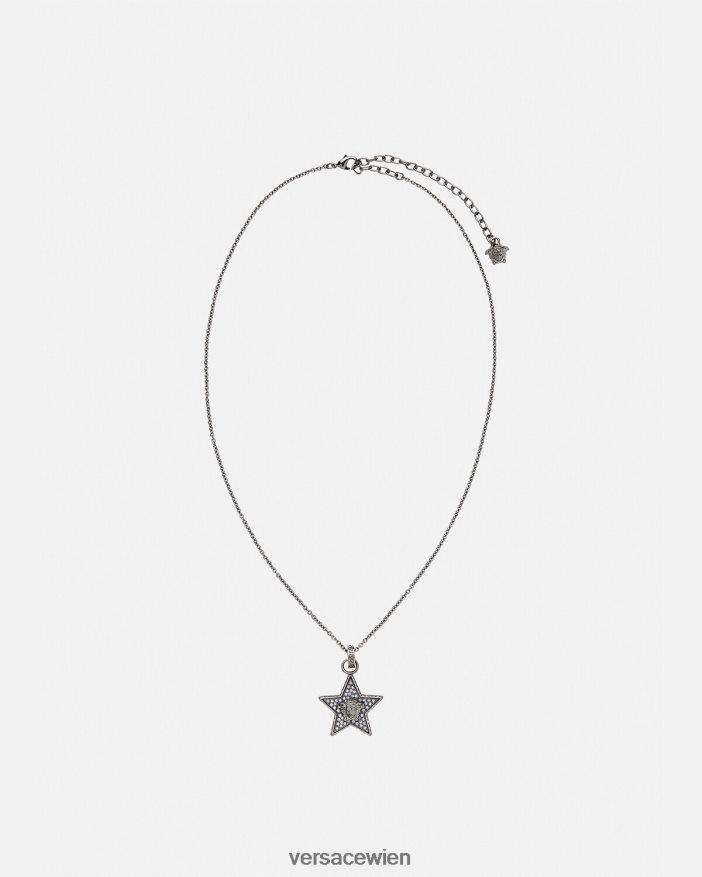 grau Kristall-Galaxie-Halskette Versace Frauen Zubehör 8N4XJD823
