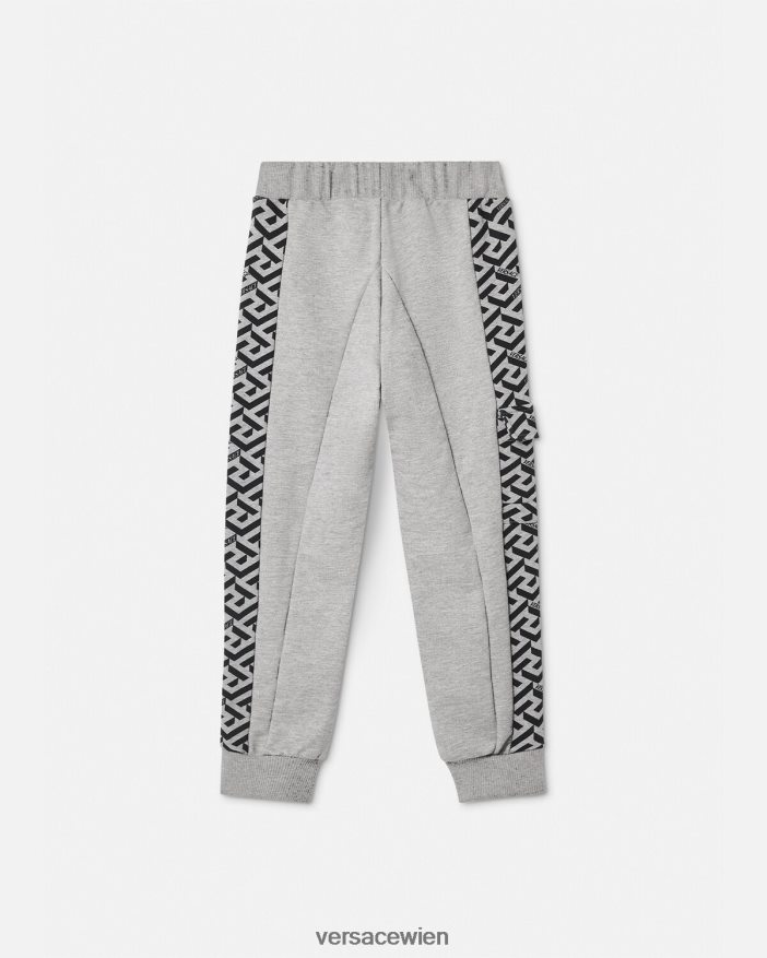grau La Greca-Jogginghose Versace Kinder Kleidung 8N4XJD2114