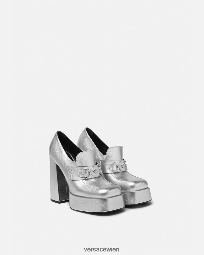 grau Medusa \95 Metallic-Plateaupumps Versace Frauen Schuh 8N4XJD483