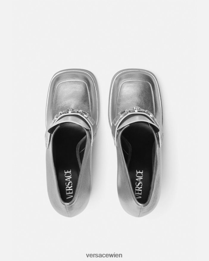 grau Medusa \95 Metallic-Plateaupumps Versace Frauen Schuh 8N4XJD483